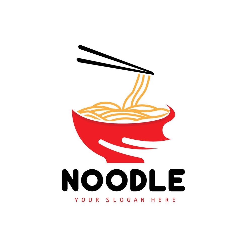 logo de nouilles, vecteur de ramen, cuisine chinoise, conception de marque de restauration rapide, marque de produit, café, logo d'entreprise