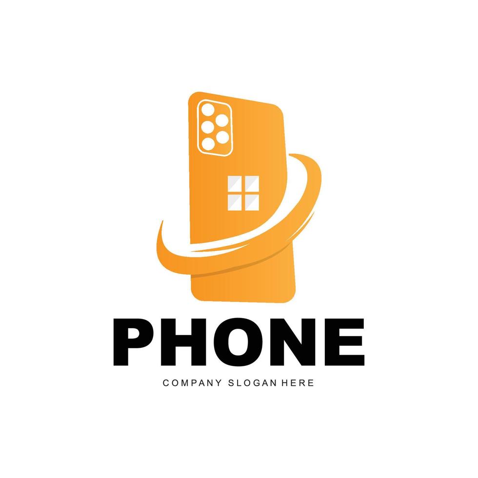 logo smartphone, vecteur électronique de communication, conception de téléphone moderne, pour le symbole de la marque de l'entreprise