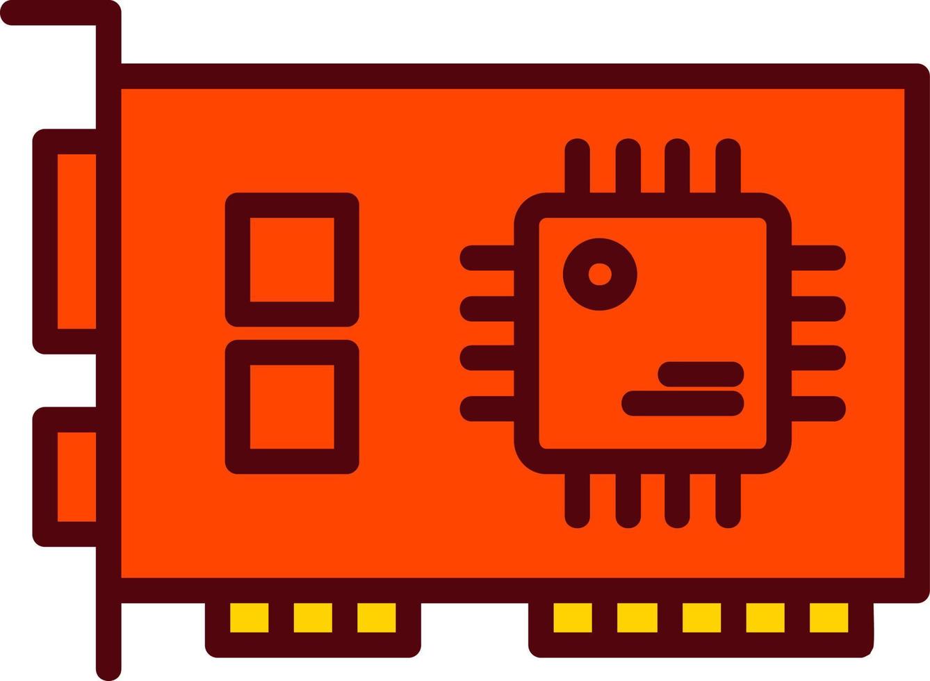 icône de vecteur de carte d'interface réseau