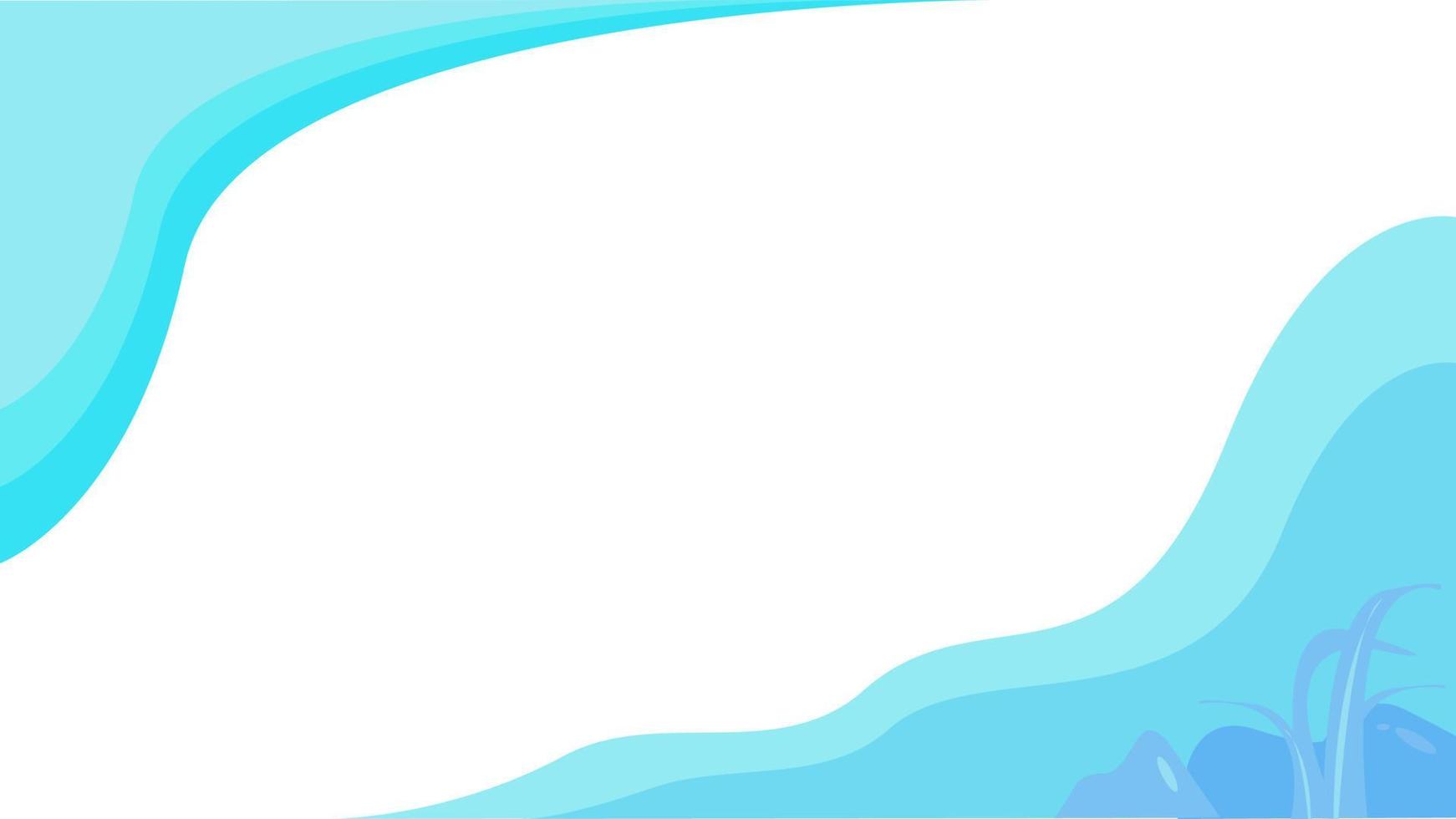 arrière-plan bleu de la mer avec espace de copie et vue sous-marine, adapté à l'arrière-plan du dépliant, à l'arrière-plan de l'affiche, à l'arrière-plan de la présentation, etc. vecteur