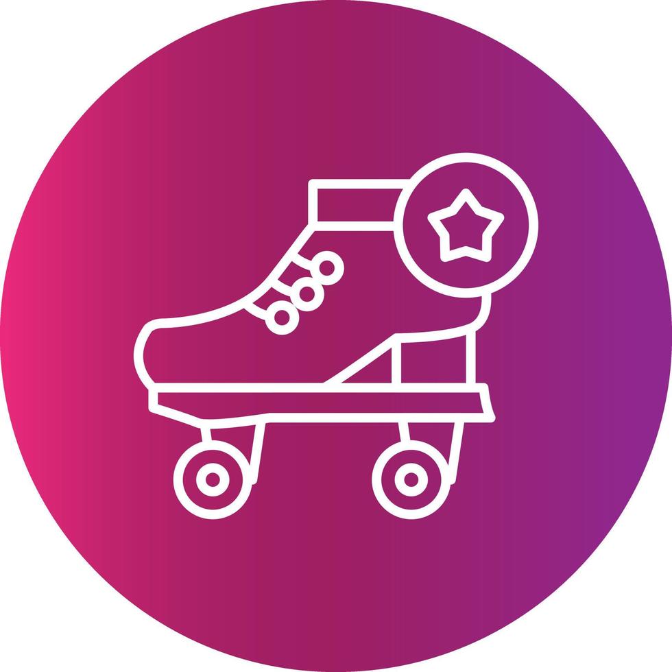 icône de création de patins à roulettes vecteur