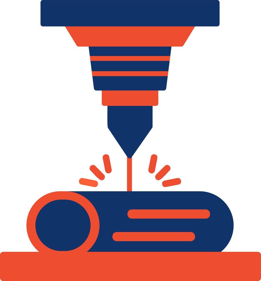 conception d'icône créative de faisceau laser vecteur