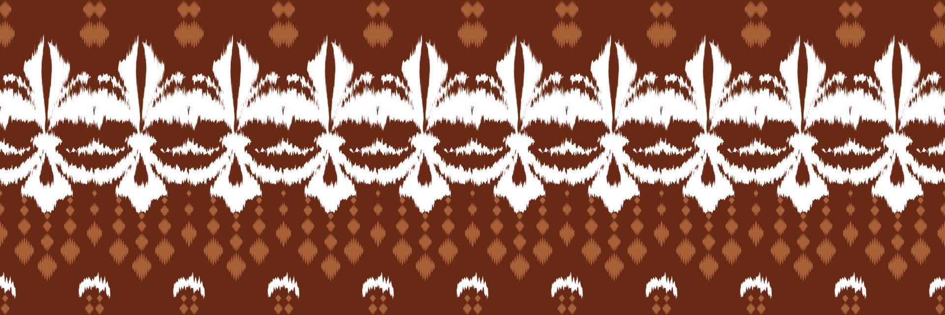 modèle sans couture d'art tribal floral ikat. ethnique géométrique ikkat batik numérique vecteur conception textile pour impressions tissu sari mughal brosse symbole andains texture kurti kurtis kurtas
