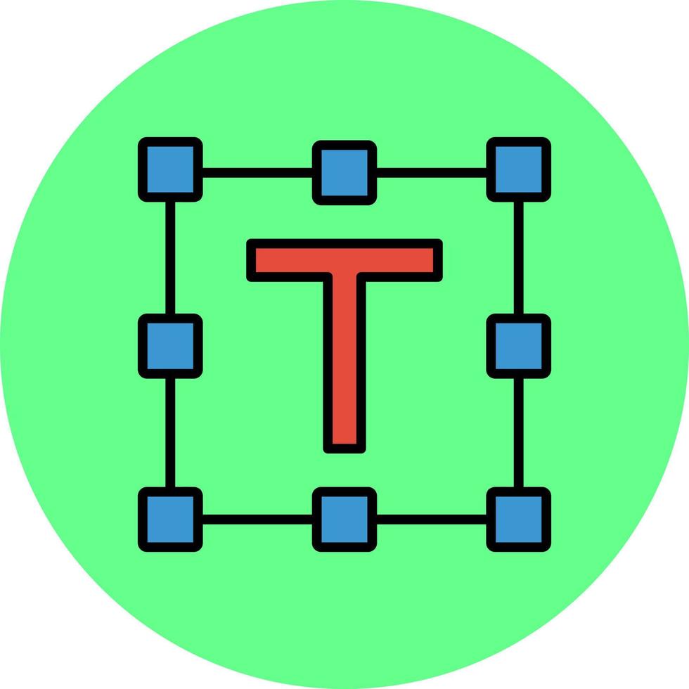 conception d'icône créative de zone de texte vecteur