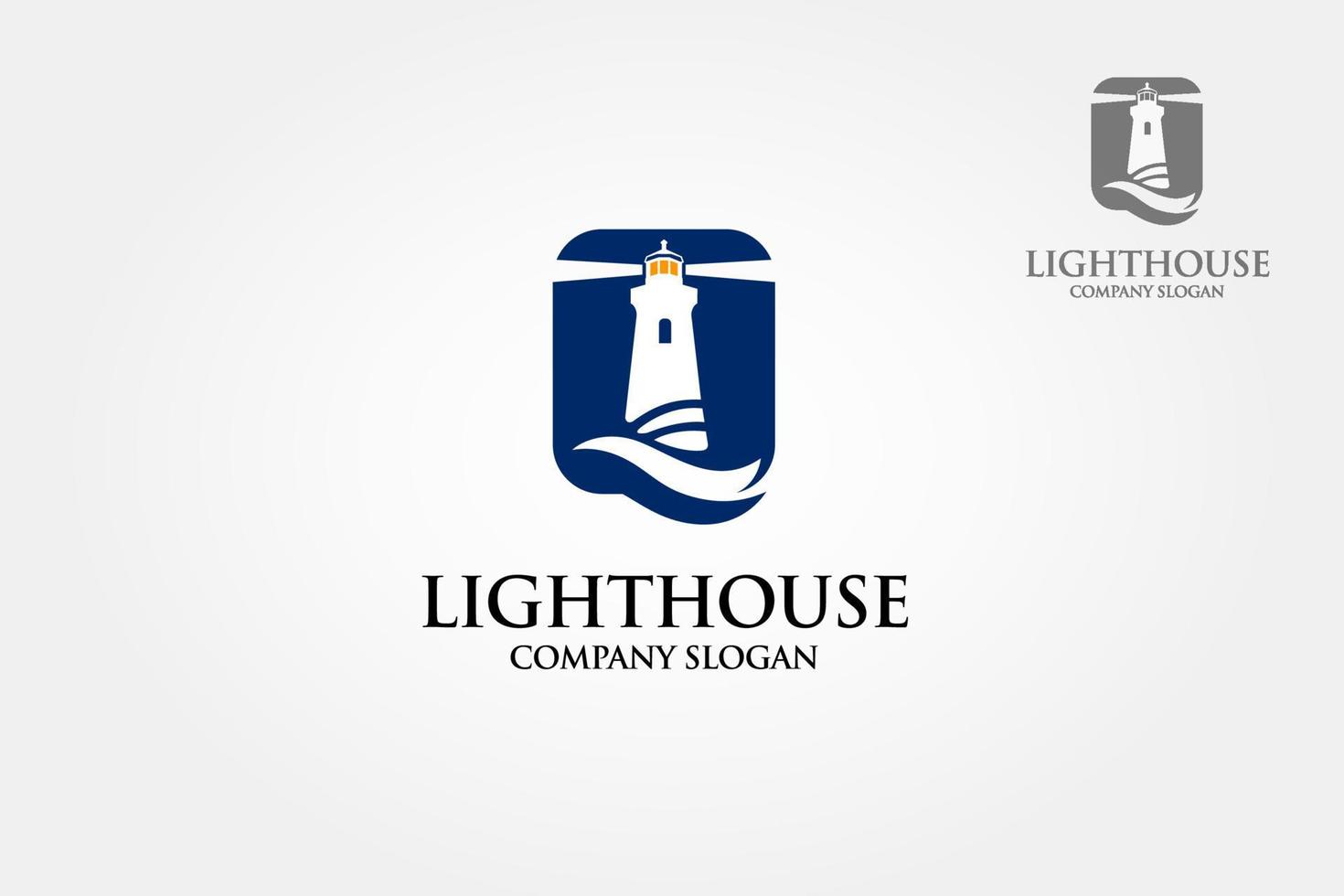 modèle de logo vectoriel de maison lumineuse. un logo propre, simple, net et professionnel, adapté aux cabinets de conseil, aux cabinets informatiques, aux entreprises, etc.