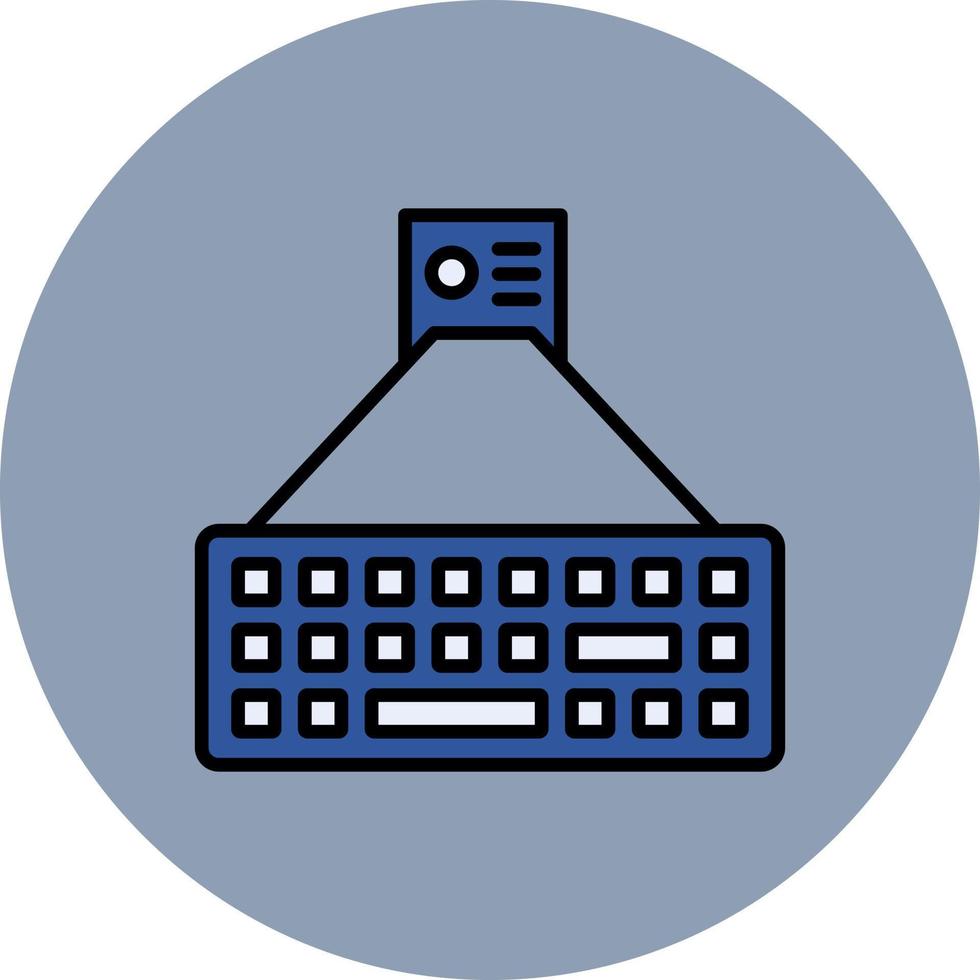 conception d'icône créative clavier laser vecteur