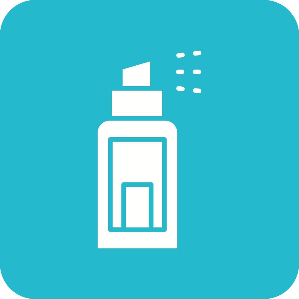icône de fond de coin rond glyphe déodorant vecteur