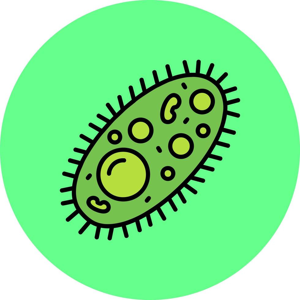 conception d'icône créative de bactéries vecteur