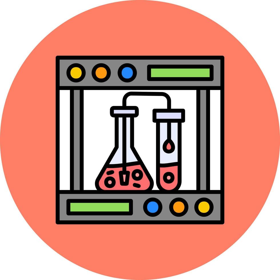 conception d'icône créative de chimie vecteur