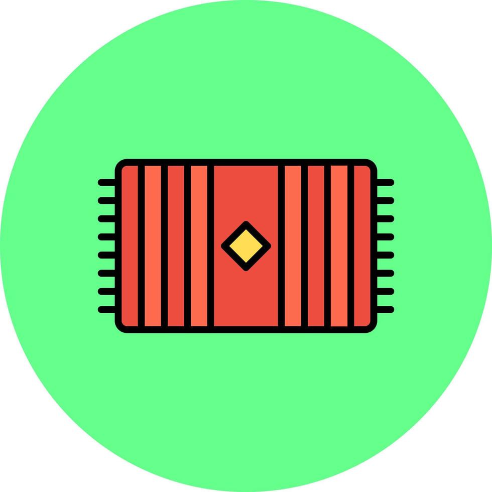 conception d'icônes créatives de tapis vecteur