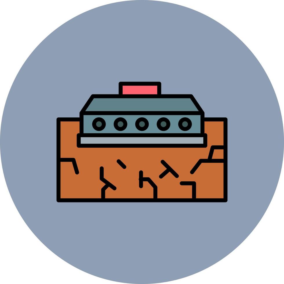 conception d'icône créative de mine terrestre vecteur