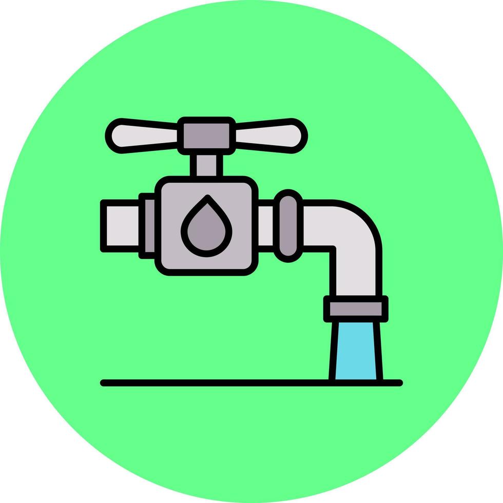 conception d'icône créative de robinet vecteur