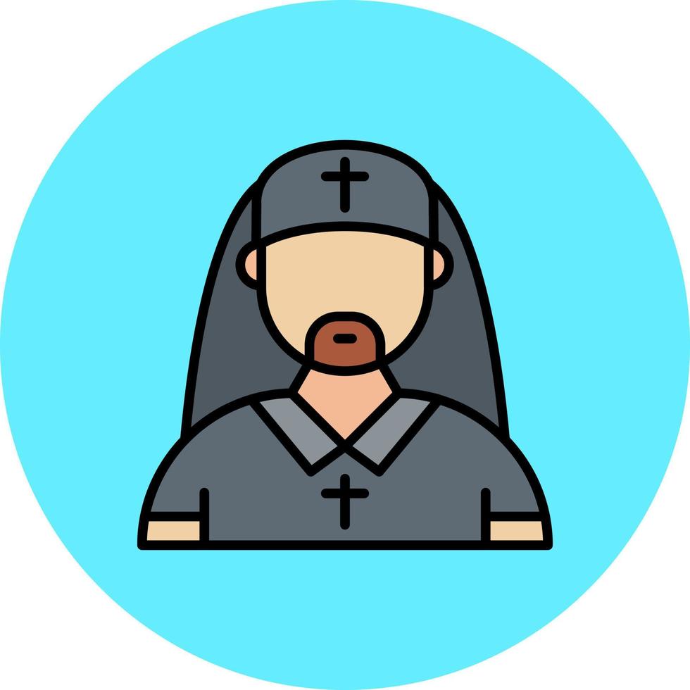 conception d'icônes créatives orthodoxes vecteur