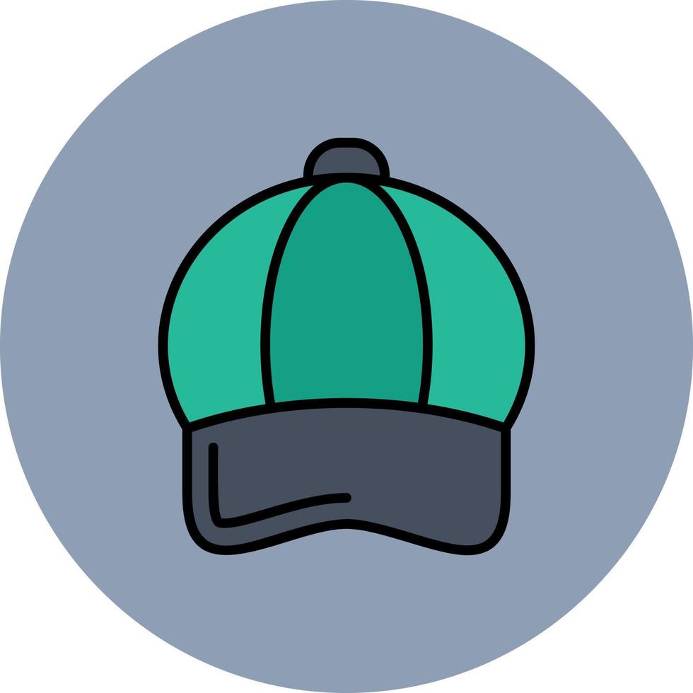 conception d'icône créative de casquette vecteur