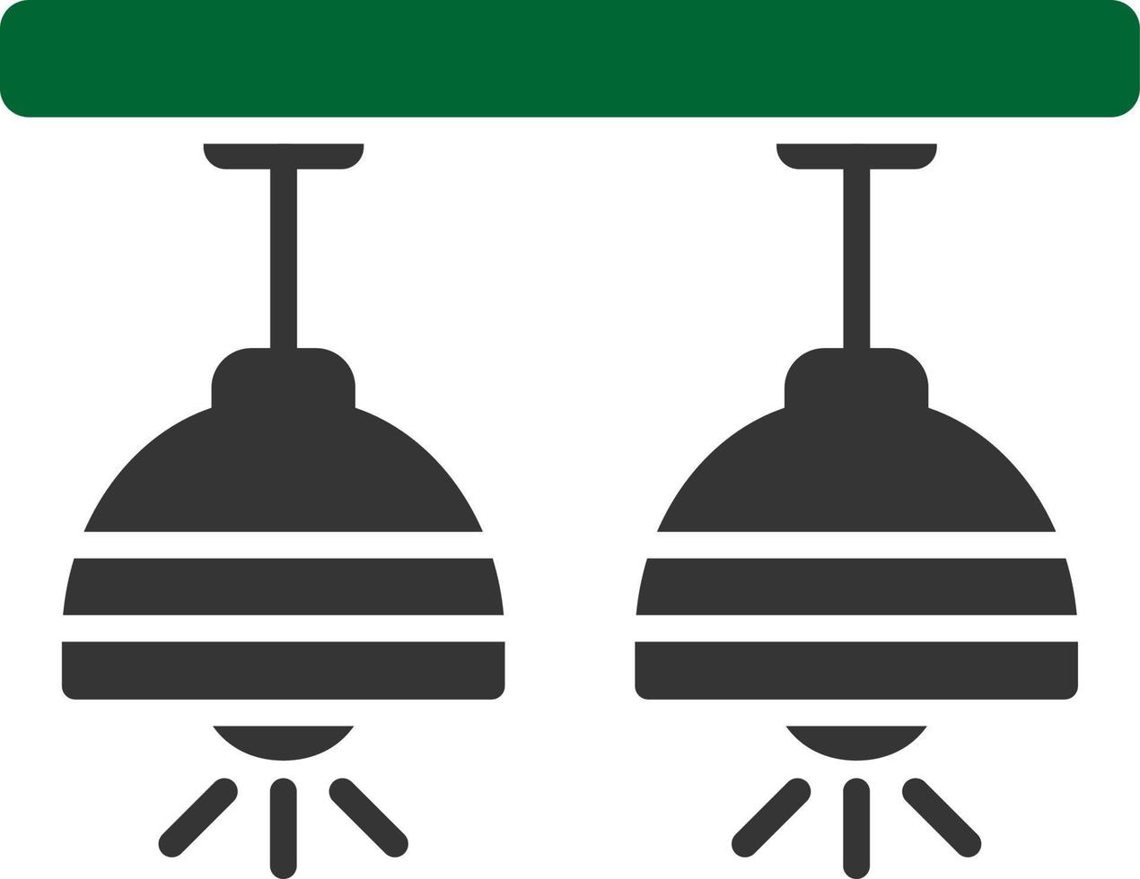 conception d'icône créative de plafonnier vecteur