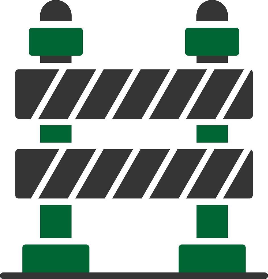 conception d'icône créative barrière routière vecteur