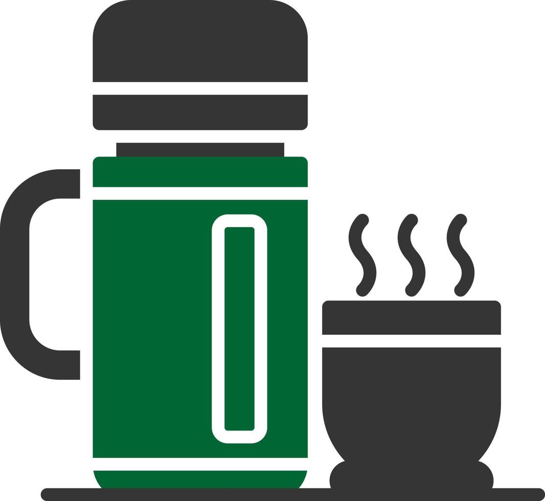 conception d'icône créative thermos vecteur