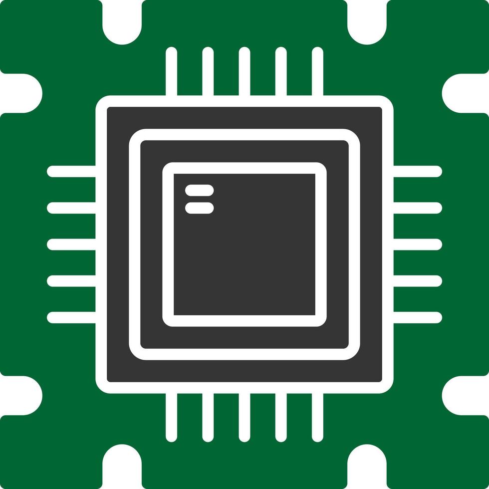 conception d'icône créative de processeur vecteur