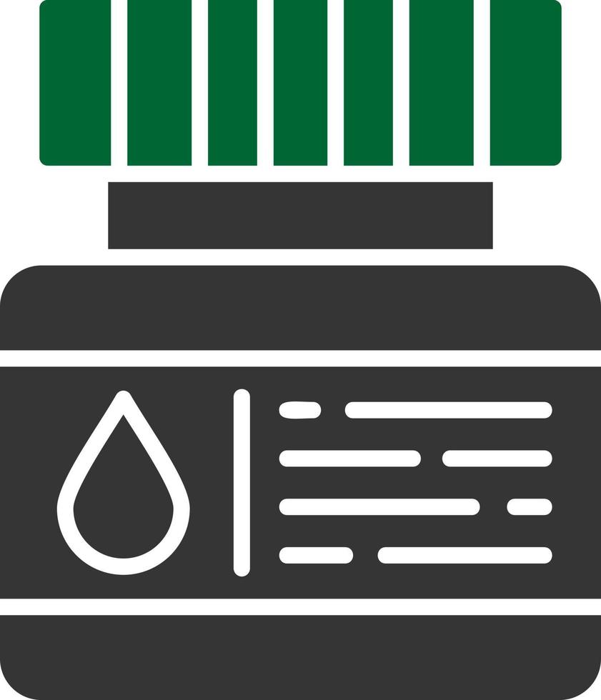 conception d'icône créative de bouteille d'encre vecteur