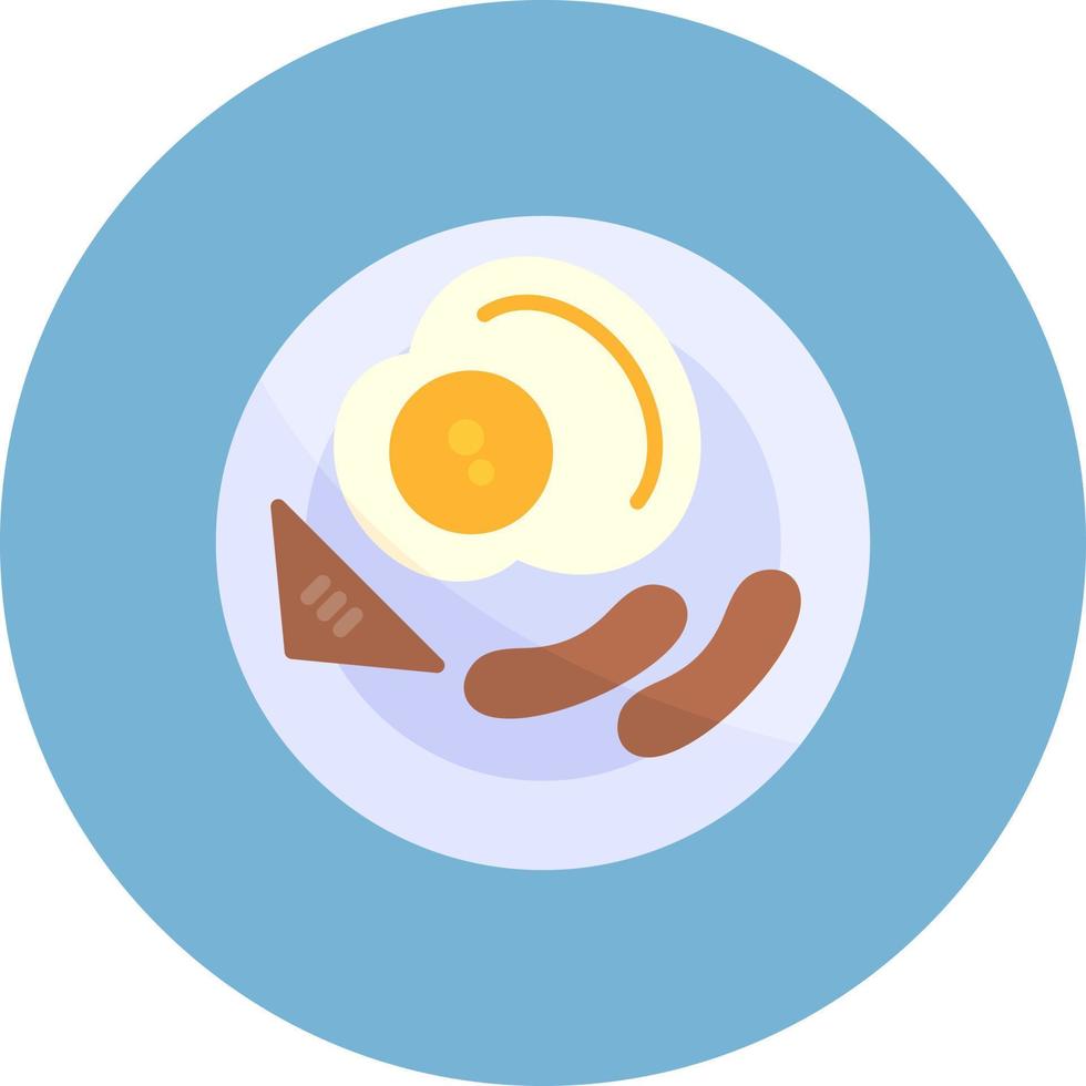 conception d'icône créative de petit déjeuner vecteur
