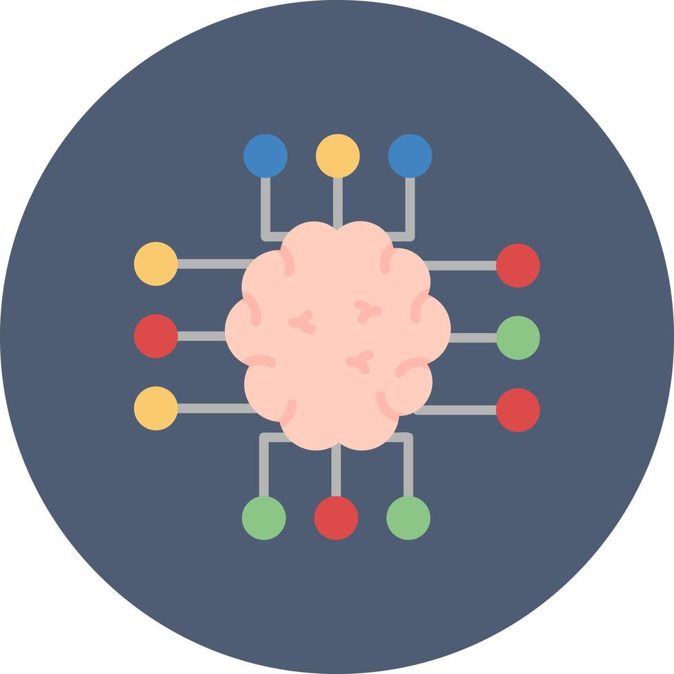 conception d'icône créative de neuroimagerie vecteur