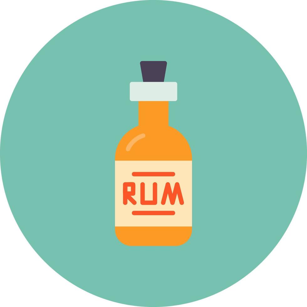 conception d'icône créative de rhum vecteur