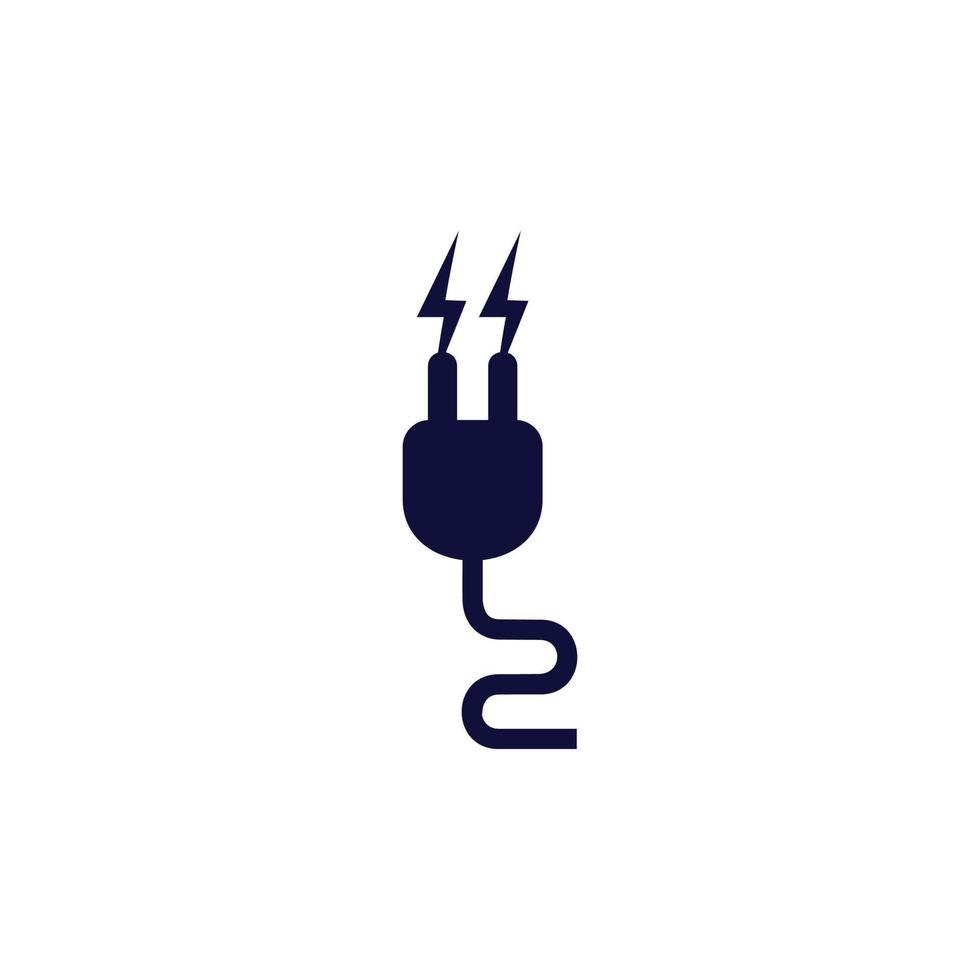 logo de conception abstraite d'électricité vecteur