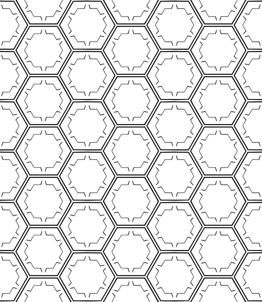 motif abstrait sans couture noir et blanc. arrière-plan et toile de fond. conception ornementale en niveaux de gris. vecteur