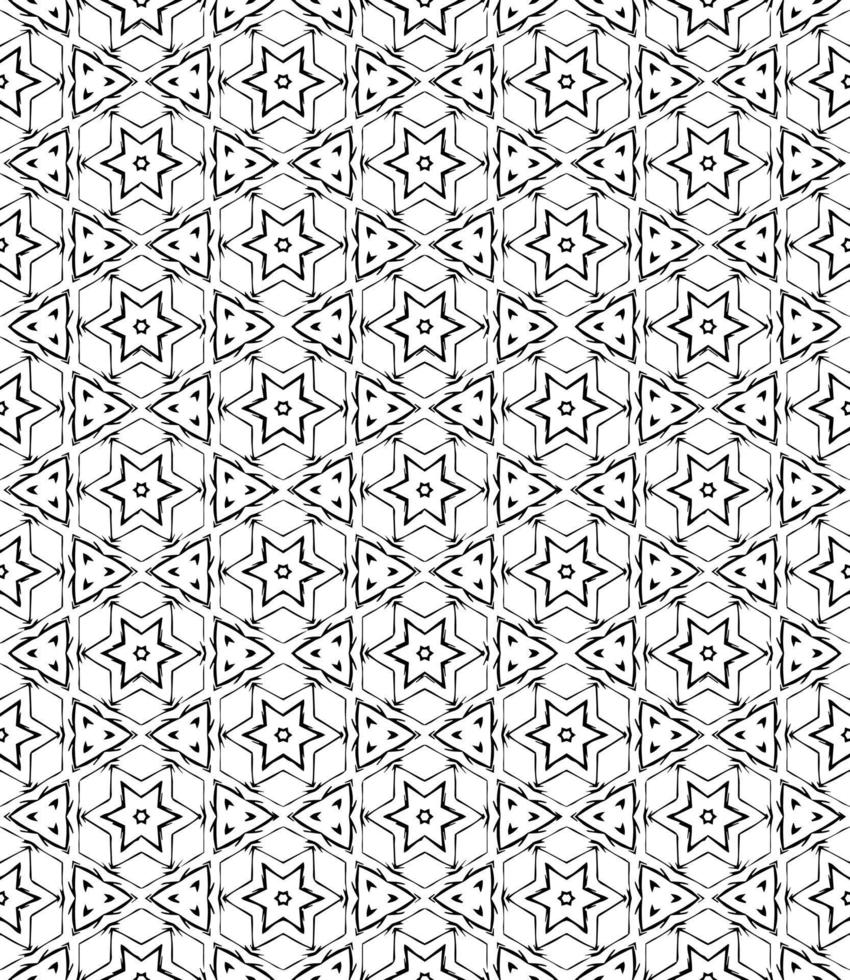 motif abstrait sans couture noir et blanc. arrière-plan et toile de fond. conception ornementale en niveaux de gris. vecteur