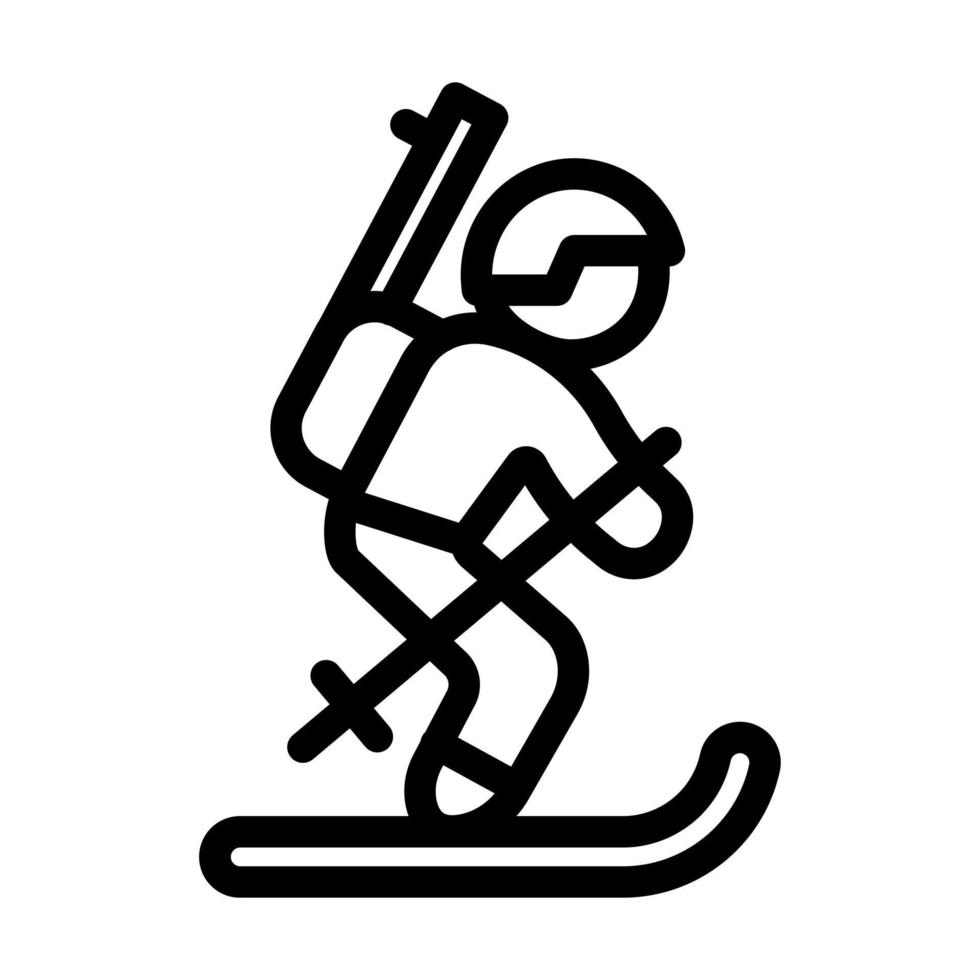 conception d'icône de biathlon vecteur