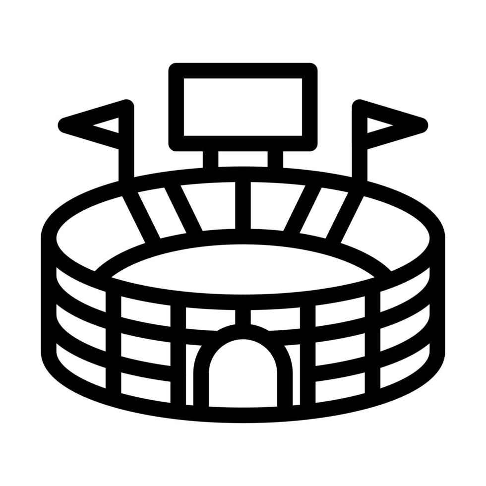 conception d'icône de stade vecteur