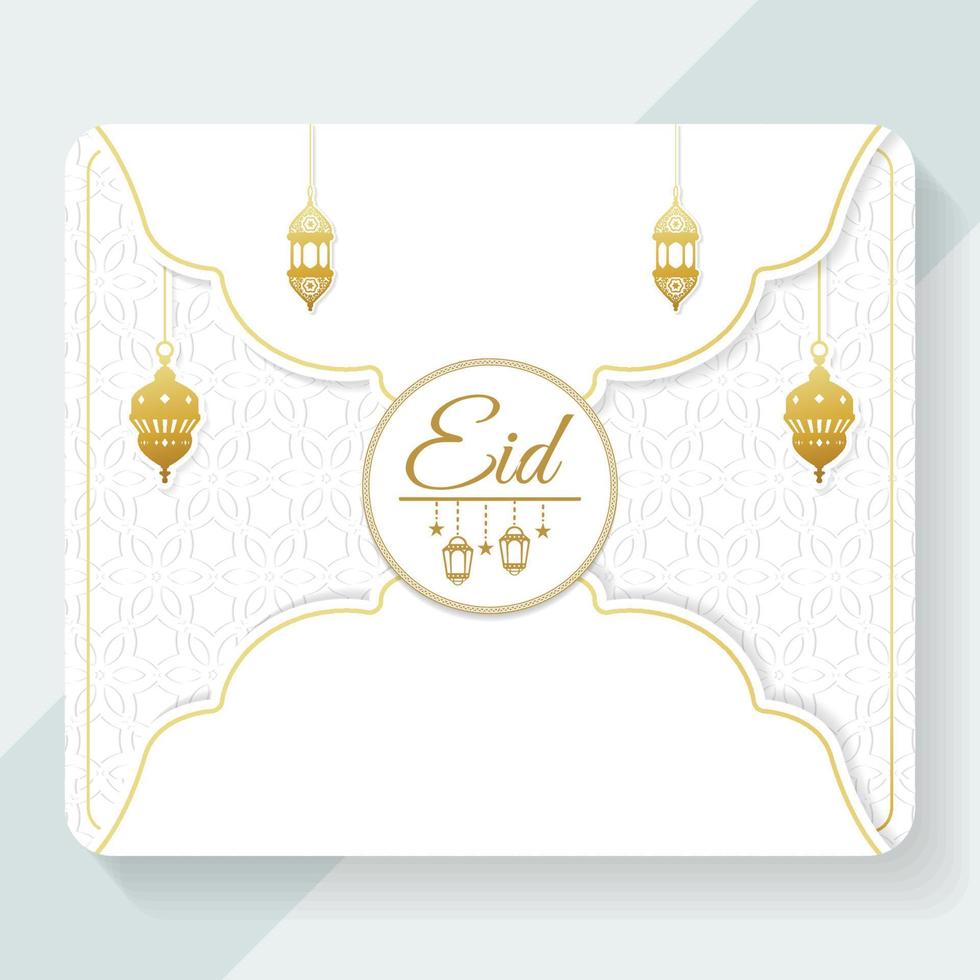 conception de cartes d'invitation eid, couverture islamique du ramadan vecteur