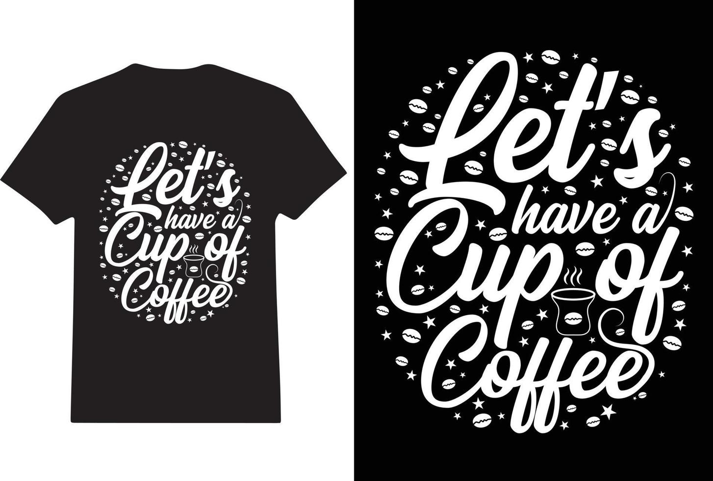 conception de t-shirt typographie café vecteur