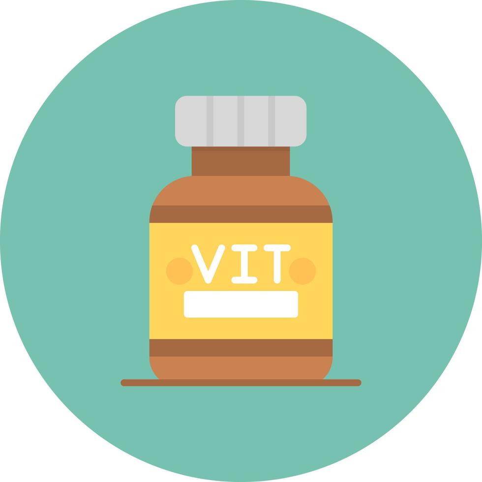 conception d'icônes créatives de vitamines vecteur