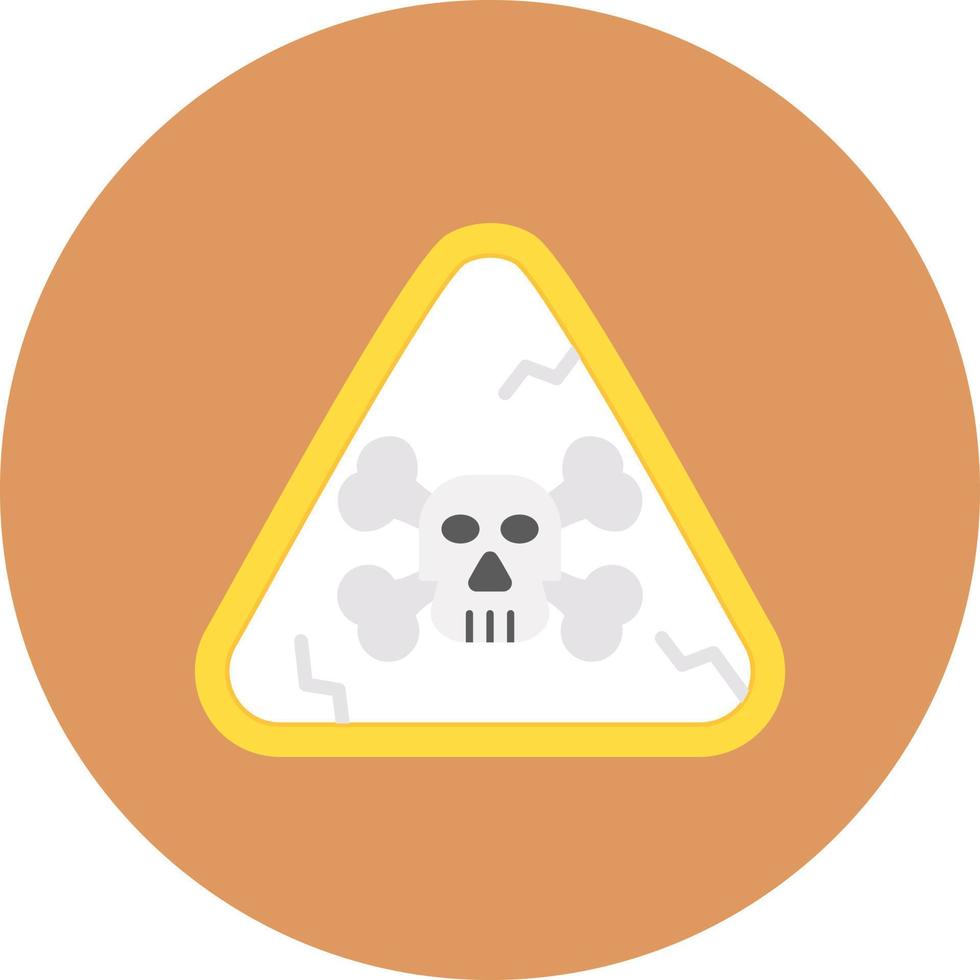 conception d'icône créative dangereuse vecteur