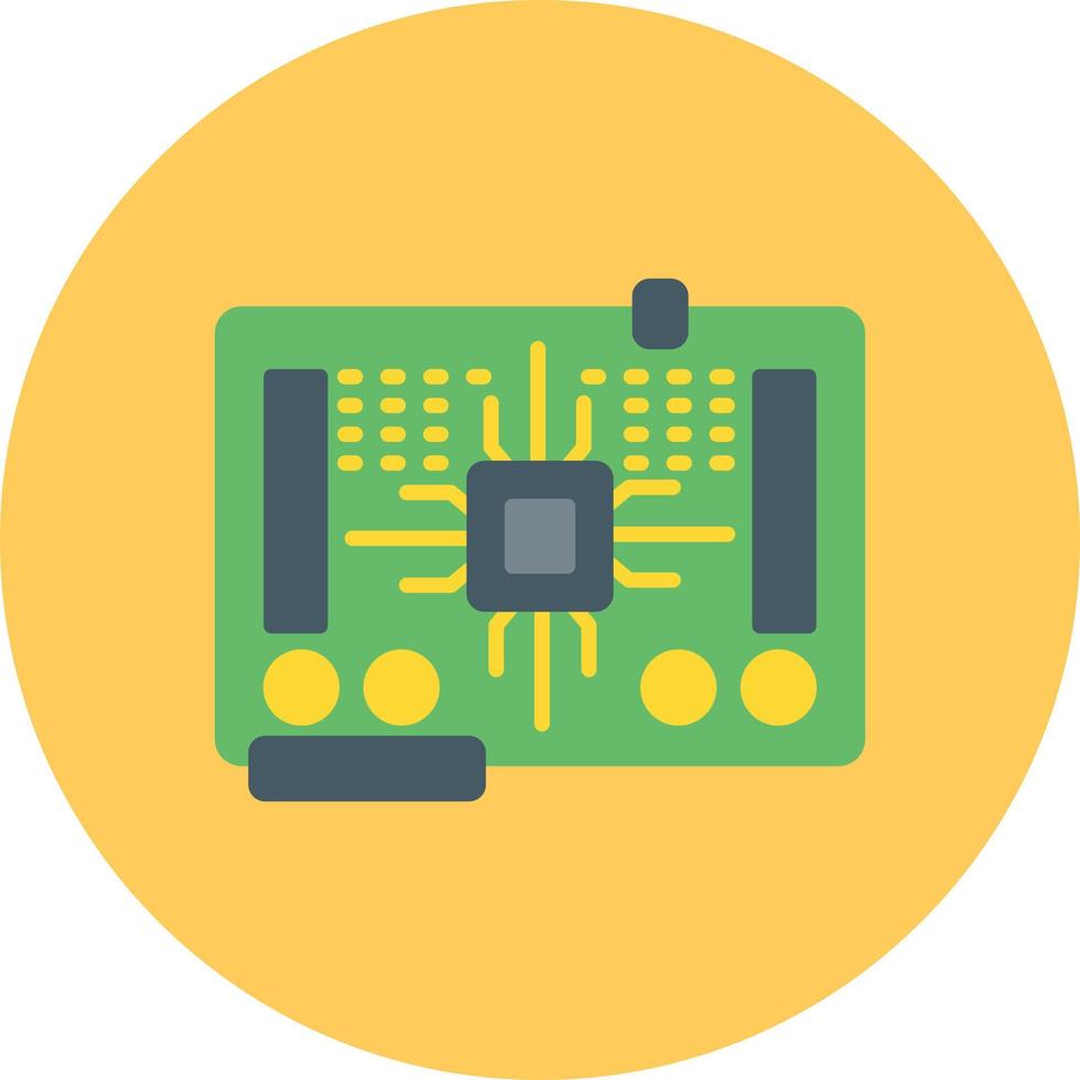 conception d'icône créative de carte de circuit imprimé vecteur