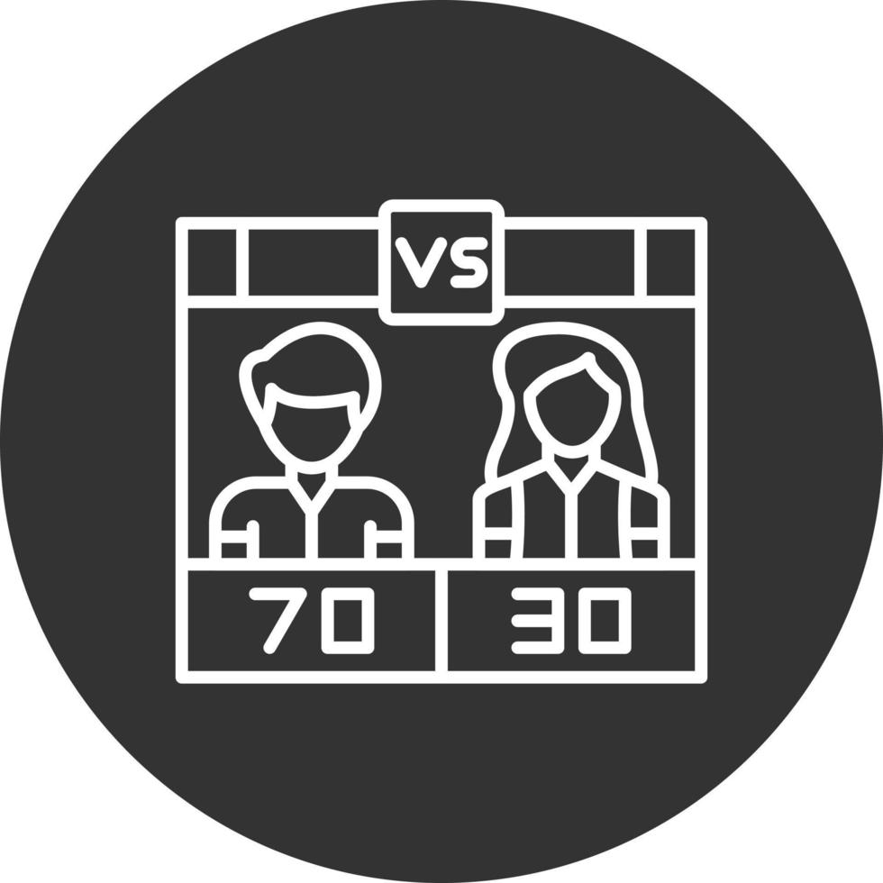 conception d'icône créative de sondage vecteur