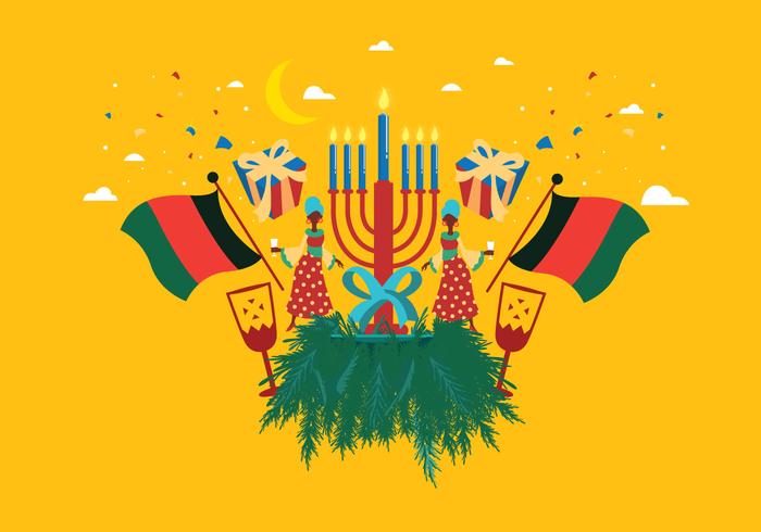 kwanzaa background vector