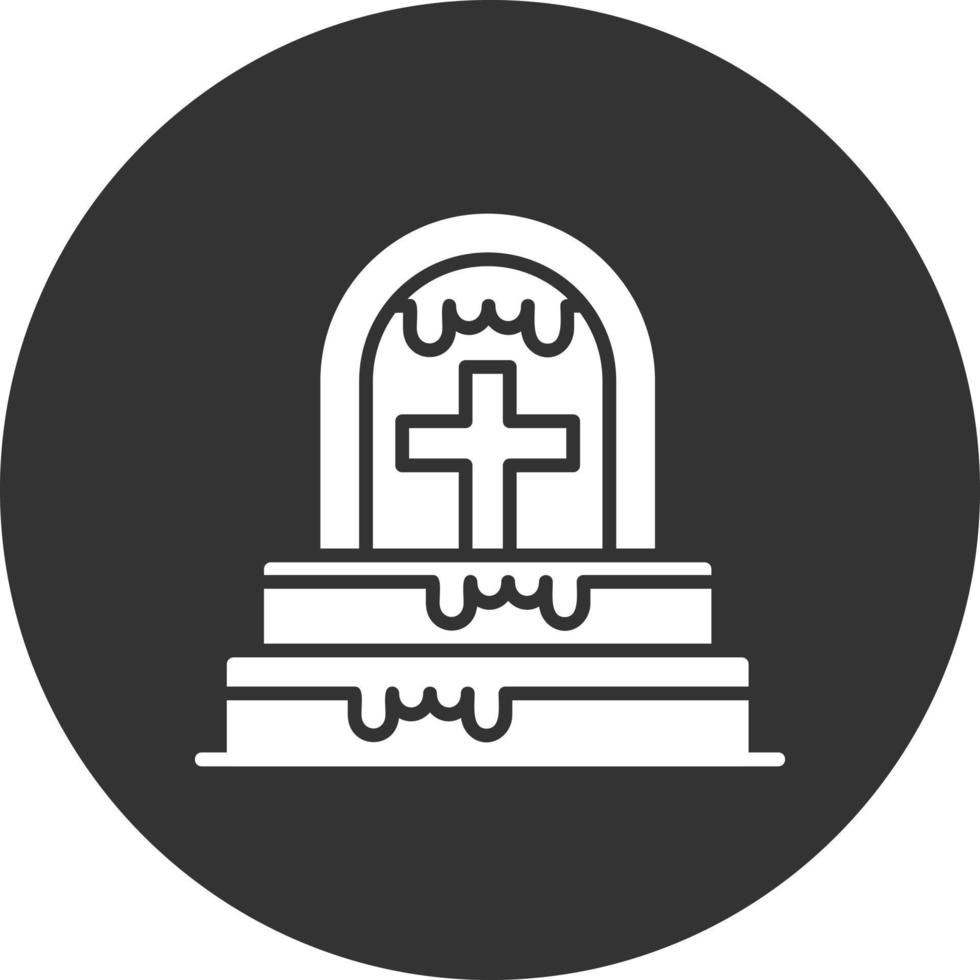 conception d'icône créative de cimetière vecteur