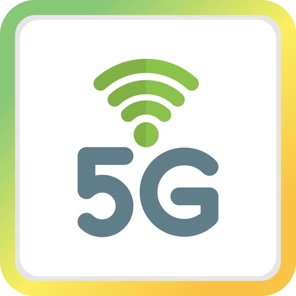 conception d'icônes créatives 5g vecteur