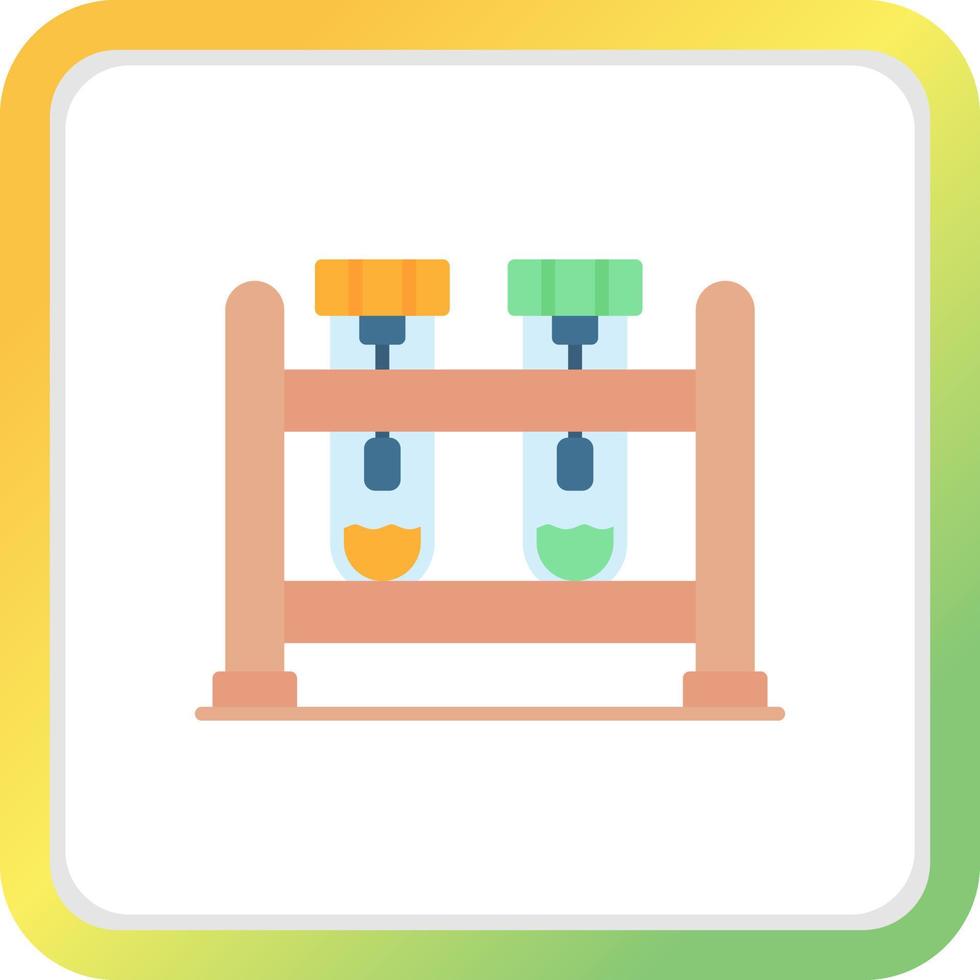 conception d'icône créative de tube à essai vecteur