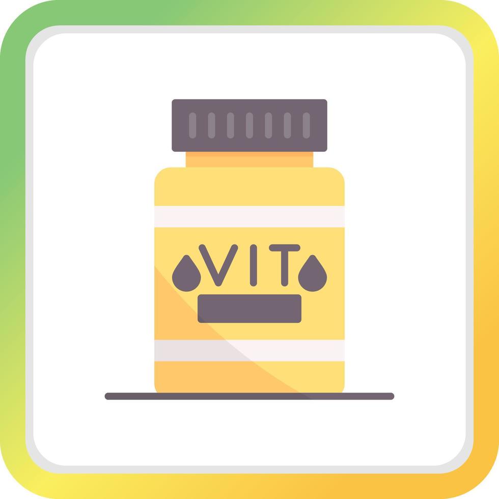 conception d'icônes créatives de vitamines vecteur