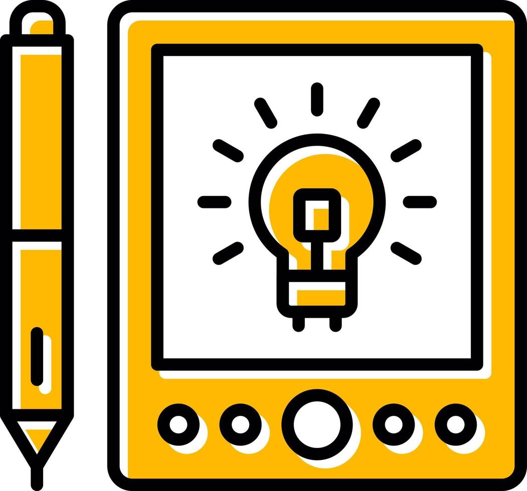 conception d'icône créative tablette graphique vecteur