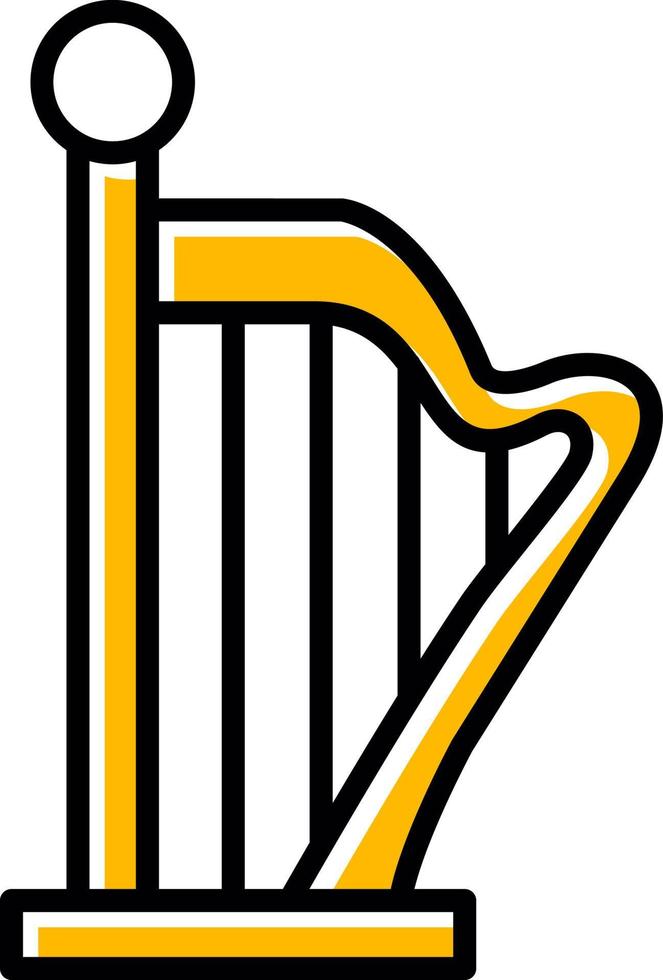 conception d'icône créative harpe vecteur