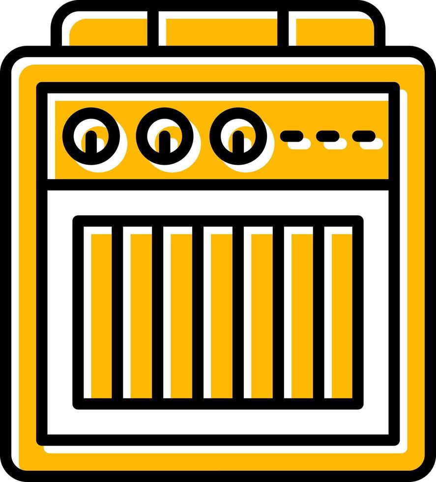 conception d'icône créative de boîte d'amplificateur vecteur