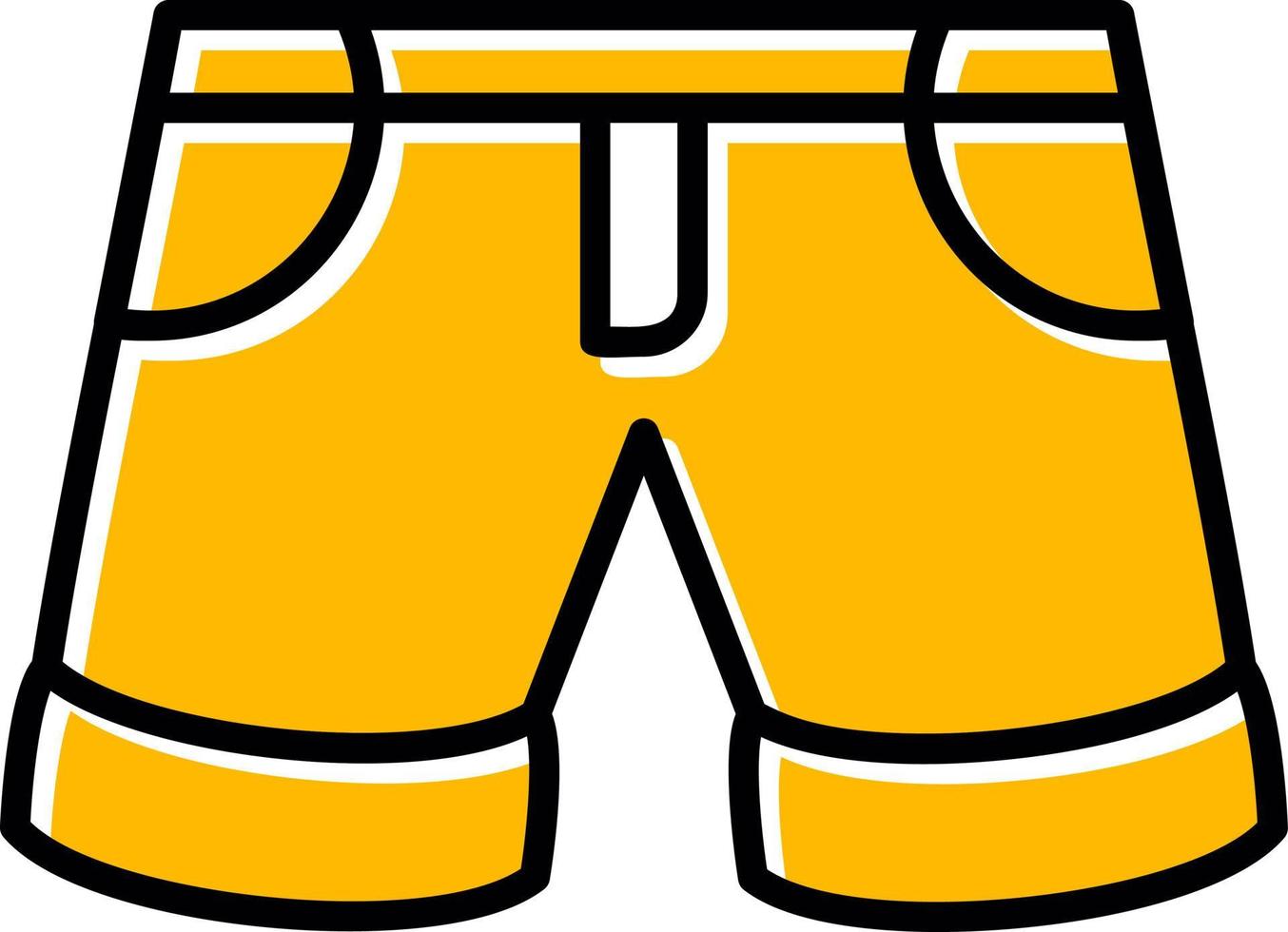 conception d'icônes créatives de shorts vecteur