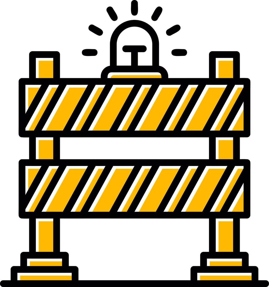 conception d'icône créative barrière vecteur