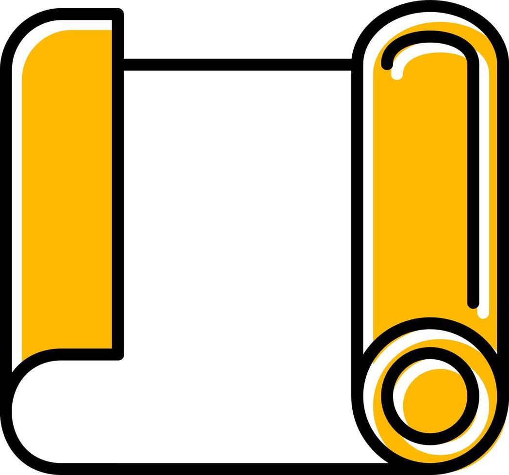 conception d'icône créative de rouleau de papier vecteur