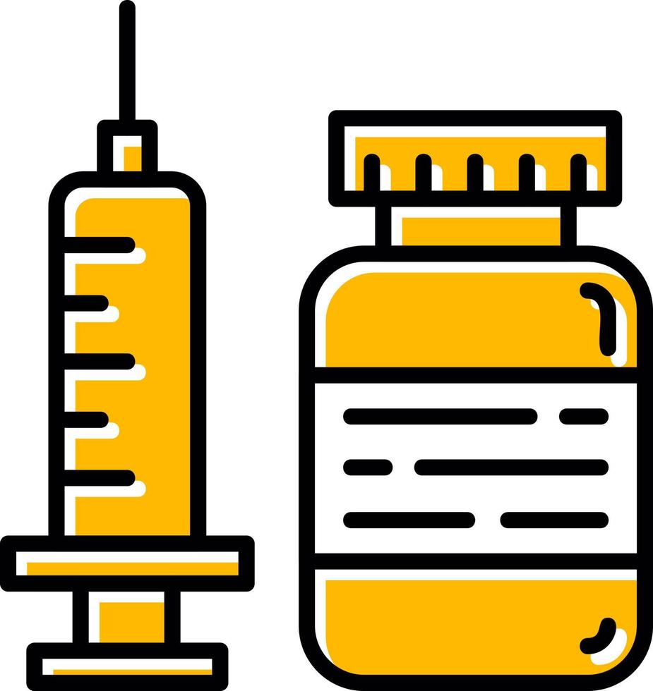 conception d'icône créative de vaccin vecteur