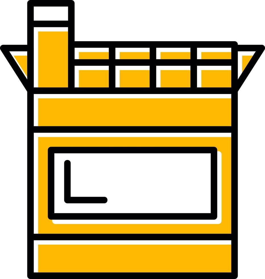 conception d'icônes créatives de cigarettes vecteur